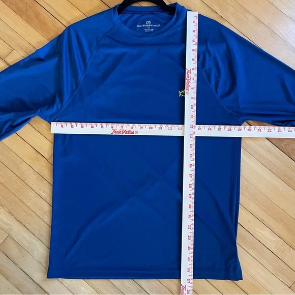 SOUTHERN TIDE T3 Tide to Trail Long Sleeve Performance Tee Skipjack UPF 50 Navy - Picture 9 of 11